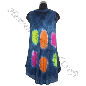 2025 femmes bohème cravate teinture robe multicolore vêtements de plage en gros bohème mode pour les filles - Product Image 4