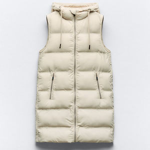 Gilet matelassé à capuche personnalisé et tendance pour temps froid, gilet matelassé de haute qualité respirant et de qualité supérieure pour hommes - Product Image 5