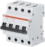 Disjoncteur miniature (MCB) A-B-B 2CCS573103R8257 4 pôles 1,6A 415V série SMISSLINE TP courbe K DINGuide, neuf et original