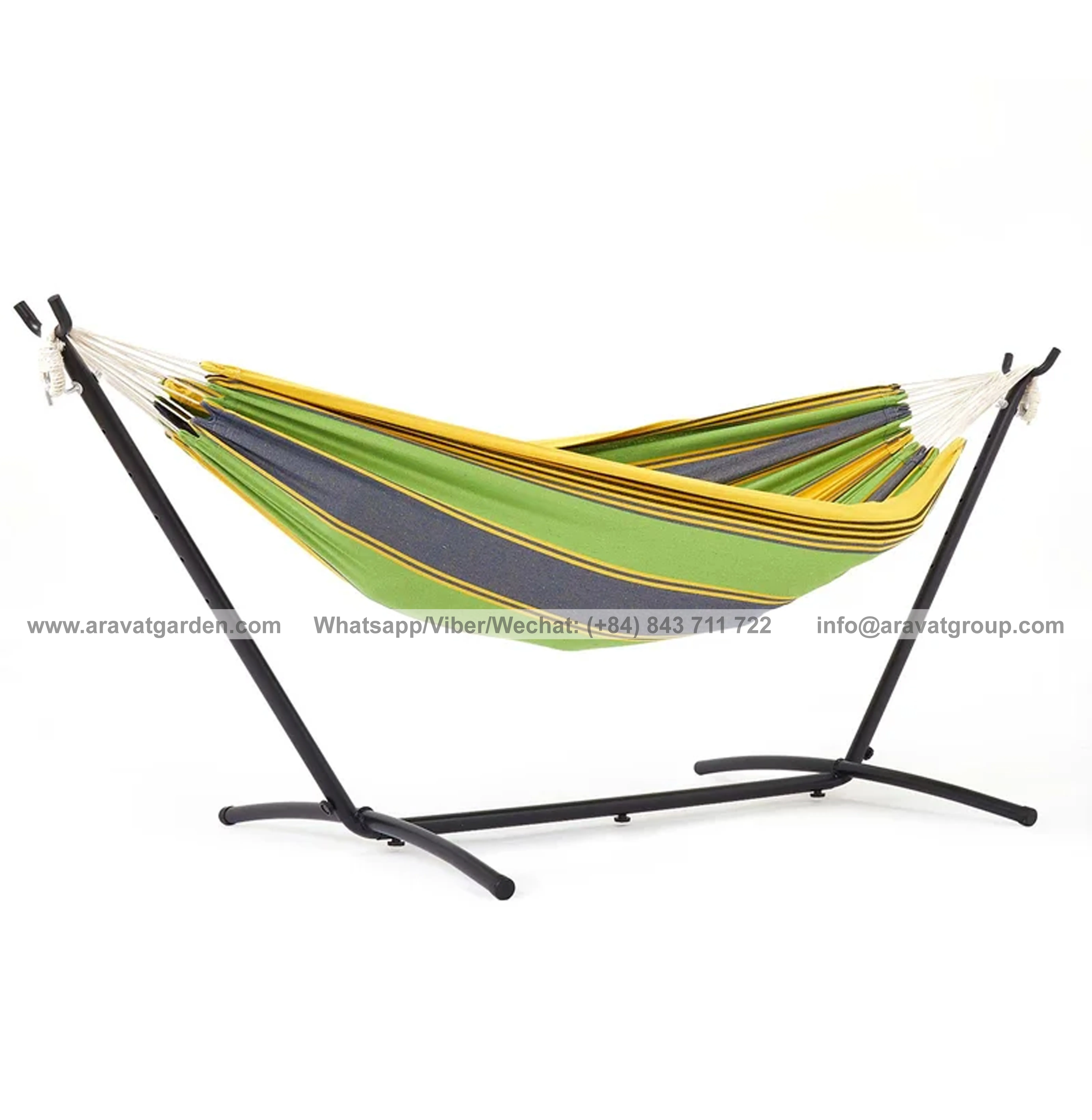 High Quality Wholesale custom logo nylon hammock bed outdoor tent camping portable double hammock