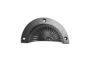 Wholesale 75 mm Zinc Window Pull Handle Cast Iron <b>Black</b> Oxide Finish Round for Kitchen Cabinets Carton Box Packaging - Product Image 4