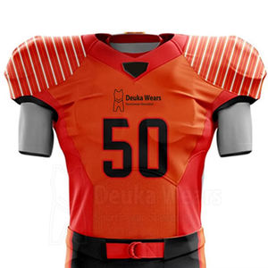 Uniforme de Fútbol Americano de Tela de Poliéster y Elastano, Transpirable, de Secado Rápido, Diseño Personalizado, Ligero, para Entrenamiento Deportivo - Product Image 3