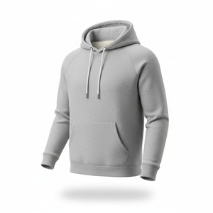 Sweat à capuche d'hiver en molleton 100 % coton de qualité supérieure, écologique, doux, élégant, motif uni, poche avant avec logo, respirant, séchage rapide - Product Image 4