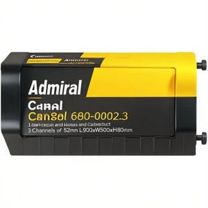 Admiral Canal 698-052-3 Tuyau en caoutchouc et gaine de câbles 3 canaux de 52 mm L900xW500xH80mm Catégorie de produit Tuyaux en caoutchouc - Product Image 3