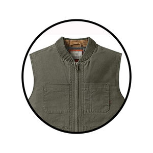 Chaleco Vaquero Verde Clásico de Moda Vintage Casual para Hombre, Cuello Redondo, Sin Mangas, Transpirable, Ecológico, con Botones de Cuerno - Product Image 5