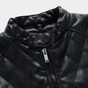 Custom Made Design Solid Color Breathable <b>Men</b> Winter <b>Jacket</b> Streetwear Hot Sale Reasonable Price <b>Men</b> <b>Leather</b> <b>Jacket</b> - Product Image 5