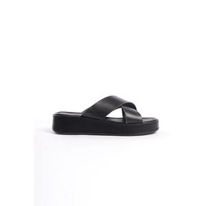 Pantofole da donna con suola ortopedica a fascia incrociata in vera pelle dal Design speciale - Product Image 6