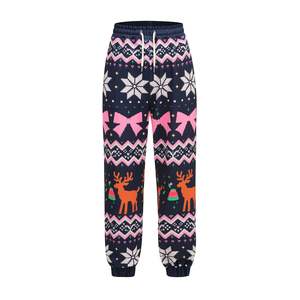 Pantalones de chándal navideños de lujo para mujer, edición 2025, pantalones de chándal navideños con cordón acogedor, regalo de invierno cálido de poliéster - Product Image 1