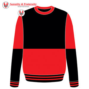 เสื้อสเวตเชิ้ตคอกลมโอเวอร์ไซส์แบบกำหนดเอง กลุ่มนักเรียนหญิงเดลต้า ซิกมา คุณภาพสูง เสื้อสเวตเชิ้ตคอกลมแบบกรีก ผ้าฟลีซลายพิมพ์ - Product Image 5