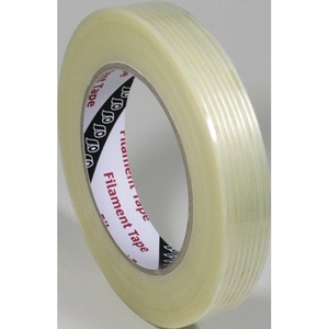IKS Colorless F407 <b>Filament</b> <b>Tape</b> 50 m Length and 25 mm Width Office <b>Adhesive</b> Roll - Product Image 1