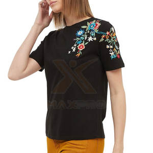 Camisetas Cómodas de Venta Directa de Fábrica, Camisetas para Mujer Más Vendidas, Camisetas para Mujer Hechas en Pakistán - Product Image 3