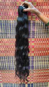 Vente en gros d'extensions de cheveux vierges indiens humains en vrac Remy 30 pouces double vague de trame matériau de cheveux bruts de haute qualité meilleur prix - Product Image 2