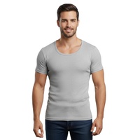 Sous-vêtements thermiques respirants antibactériens écologiques à manches trois-quarts de haute qualité personnalisables pour hommes avec logo personnalisé
