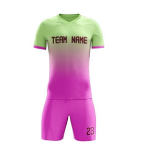 Venta caliente elegante uniforme de fútbol para adultos corte automatizado 100% poliéster secado rápido equipo deportivo desgaste Jersey - Product Image 1