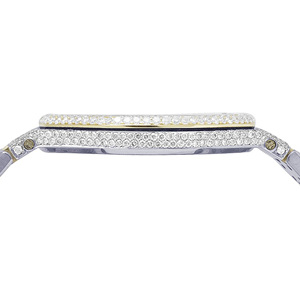 Reloj de Cuarzo con Diamantes Moissanite de Moda Hip Hop Premium, Esfera de 20 mm y 41 mm, Totalmente Cubierto de Diamantes, Esfera de Acero Inoxidable y Cristal, Unisex, Ligero - Product Image 4