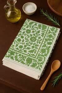 Servilleta de cocina impresa bloque de mano de algodón - Product Image 2