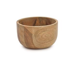 Bol de service en bois naturel écologique mélange de salade vaisselle bol fruits ustensiles de cuisine accessoires au meilleur prix - Product Image 1