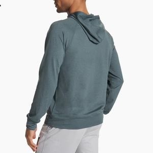 Nuevo diseño, rendimiento, ligero, 4 vías, estiramiento, media cremallera, bolsillo de canguro, Sudadera con capucha para hombre - Product Image 2