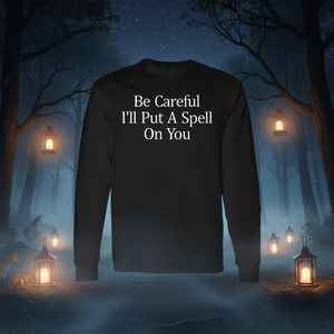 Camiseta de Manga Larga con Estampado 'Be Careful I'll Put a Spell on You', Camiseta Promocional Premium - Product Image 3