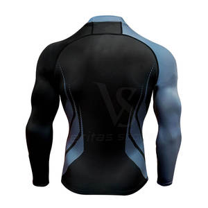 Camiseta de Compresión Rashguard para Hombre, Diseño Sublimado, Spandex, para Gimnasio, Surf, Buceo, MMA - Product Image 4