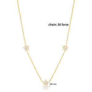 Collier en pierre de Zircon pour femme, mignon, Design étoile, turc, fait à la main, vente en gros, bijoux en argent Sterling 925 - Product Image 2