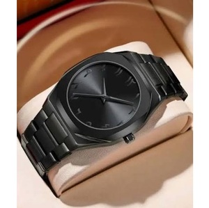 Montre à quartz haut de gamme pour homme, boîtier en acier inoxydable, logo de marque personnalisé - Product Image 3
