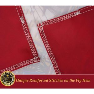 TOPFLAGS 5x8 Outdoor Florida for State <b>Flag</b> Embroidered Heavy Duty Cotton Silk Sewn Stripes with 3 Brass the Sunshine for State - Product Image 5