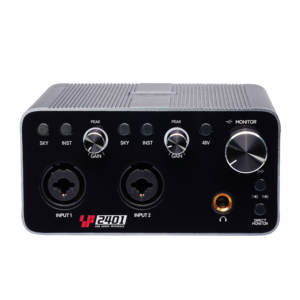 Simplefly SF2401 Interface audio USB portable à 2 canaux <span class=keywords><strong>Carte</strong></span> <span class=keywords><strong>son</strong></span> d'enregistrement en direct avec connexion USB - Product Image 2