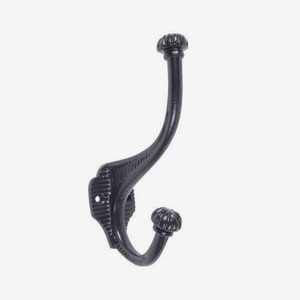 Crochets muraux en métal moderne avec revêtement noir pour les décorations de salon à la maison, crochets pour clés de chapeau de manteau faits à la main - Product Image 1