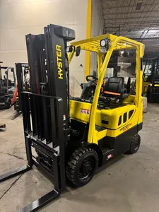 2018 HIYSTAR S50FT 5000 LB Carretilla elevadora de combustión interna de gas LP 84/189 \ "Mástil de 3 etapas 1258 horas Desplazador lateral manual para - Product Image 2