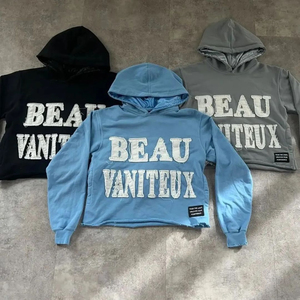 Chándal de lana de algodón 100% de moda de alta calidad personalizado para hombre y mujer 450 GSM tela transpirable Cambio rápido invierno - Product Image 1