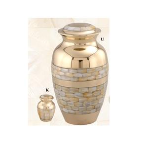 Urnes de crémation de souvenirs faits à la main de haute qualité, vente en gros, en métal et en nacre, pour adulte, fournitures pour funérailles - Product Image 2