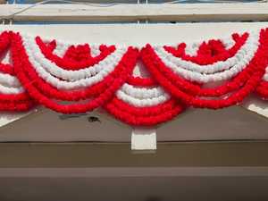 Taille personnalisée Marigold Floral Guirlandes Torans Festive Wedding Backdrop Indian Entryway Decor Homes Christmas Crémaillère - Product Image 6