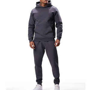<b>Men's</b> Custom Colors 100% Cotton Hooded Fleece Jogging Suit Winter Tracksuit with Private Label Logo High Quality Embroidered - Product Image 1