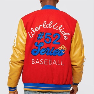 Letterman-chaqueta de cuero Vintage para hombre y mujer, chaqueta de gran tamaño de béisbol - Product Image 5