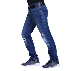Jeans en denim confortables et respirants de meilleure qualité pour hommes, logo personnalisé, service OEM, broderie à motifs solides, prêt à expédier, raisonnable - Product Image 6