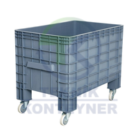 Contenedor de Alimentos Rectangular con Ruedas, de Plástico y Tela, de Alta Calidad y Lujo, Color Gris 2700K, Producto de Primera Calidad