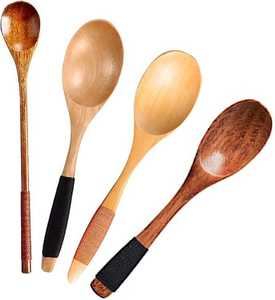 Cuillère en bois de manguier naturel Cuillère artisanale à faible coût pour la cuisson quotidienne Mélanger et remuer Cuillère artisanale - Product Image 3