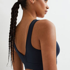 สปอร์ตบราสำหรับผู้หญิงดีไซน์ใหม่ทำจากโพลีเอสเตอร์สแปนเด็กซ์2025 - Product Image 4