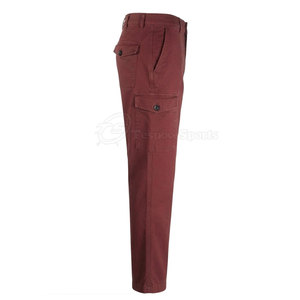 Premium Quality Style Men's Cargo Pants Straight Cotton Blend Material Button Zip Closure Multiple Pockets Casual <b>Trousers</b> - Product Image 3