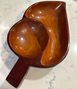 Bol en bois décoratif taille personnalisée et bol de service de fruits en forme de feuilles qualité supérieure au prix le plus bas - Product Image 2