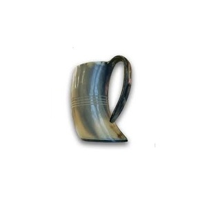 Mug en corne de buffle, mug à bière en corne de bœuf écologique, personnalisation du logo, mugs en corne - Product Image 1