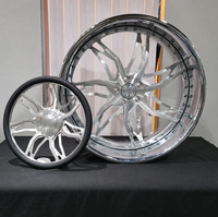 Jantes forgées sur mesure, polies, 5 trous, jantes tout-terrain avec volant, 22, 24, 26 pouces, 6x139.7, 5x127 pour Chevy Oldmobile