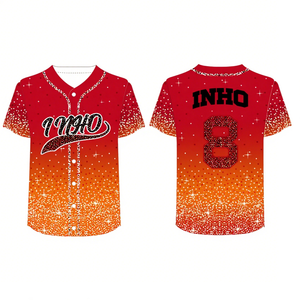 เครื่องแบบเบสบอล2025เสื้อเจอร์ซี่แขนสั้นพิมพ์ซับลิเมชันสำหรับทุกเพศ - Product Image 3