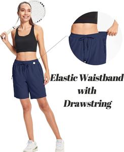 Women Summer Shorts Best Selling New Arrival Wholesale Price New Design Running Jogging Breathable <b>Elastic</b> <b>Waist</b> Pocket Quick - Product Image 3