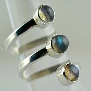 Boho Chic <b>Labradorite</b> <b>Ring</b> 925 Sterling Silver Handmade Geometric November Birthstone Jewelry Perfect Gift for Her Birthday - Product Image 4