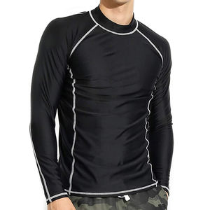 Camisas de compresión hechas a medida para hombres de alta calidad Long Rash Guard Jiu Jitsu Kimono Gym Wear Transpirable MMA Stretch New Front - Product Image 1