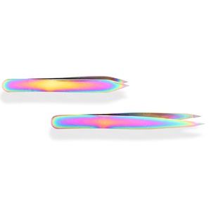 Pince à épiler en acier inoxydable multicolores, directement de l'usine, marque Under Your Expert Series, testée à la main - Product Image 5