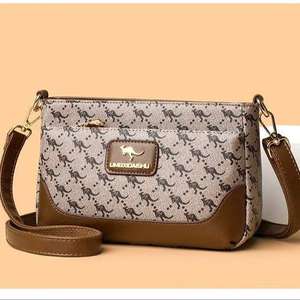 Nouveau sac à bandoulière/sac porté épaule pour femme, style kangourou, simple et tendance, avec fermeture éclair vintage, sangle unique, pour toutes les saisons - Product Image 1