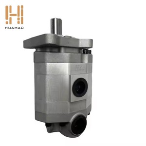 Pompe à engrenages hydraulique triple 3 étapes intégrée en fonte avec arbre cannelé et bride carrée, pièces de rechange OEM - Product Image 1